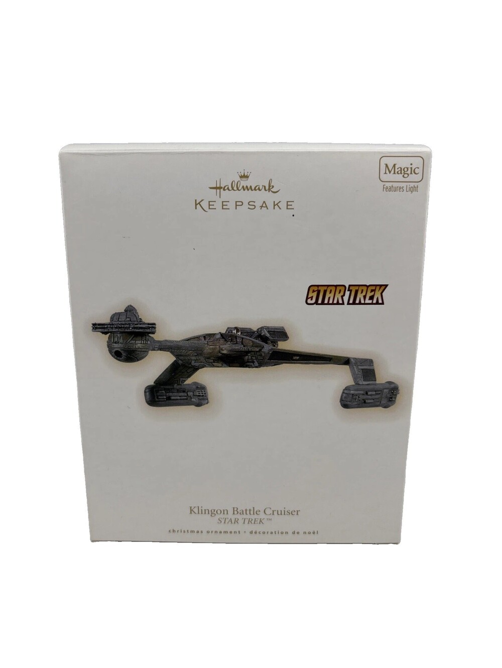 Hallmark Keepsake 2009 Star Trek Klingon Battle Cruiser Magic Light QXI1185